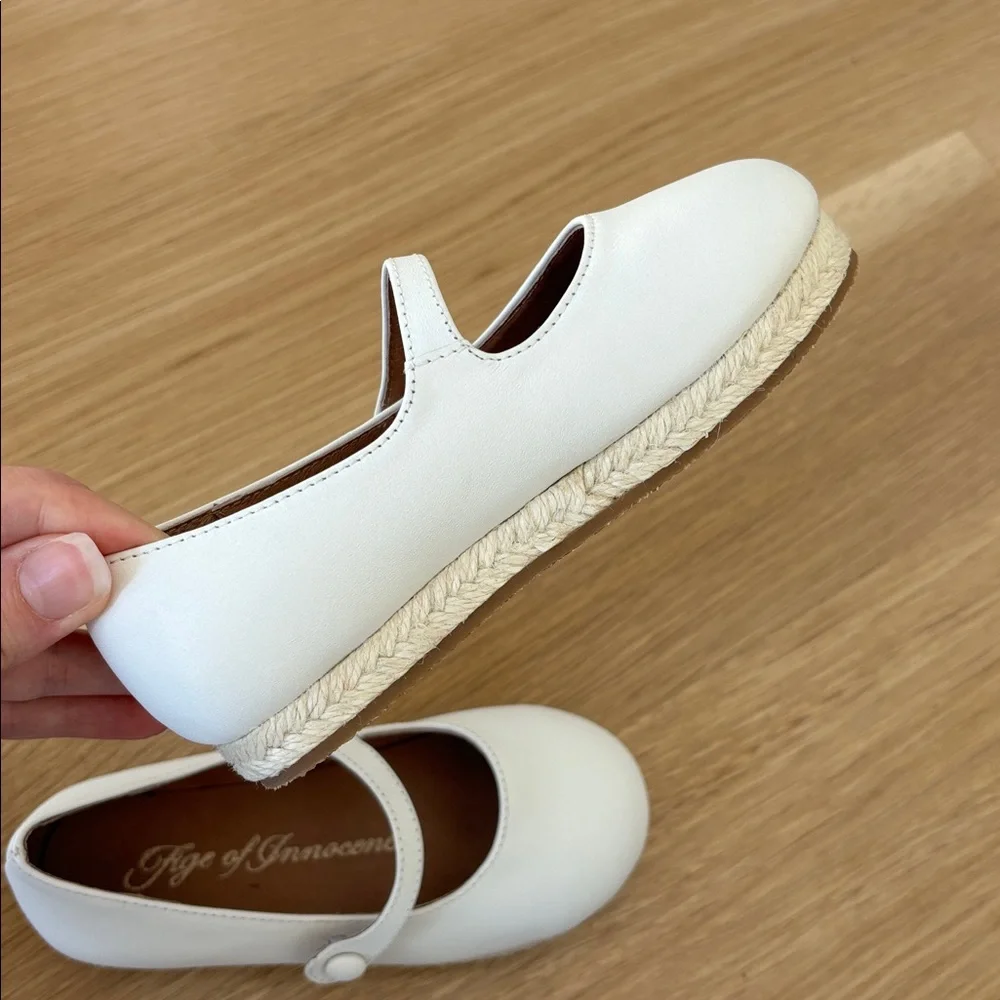 Age of Innocence Hailey White Espadrilles for Little Girls